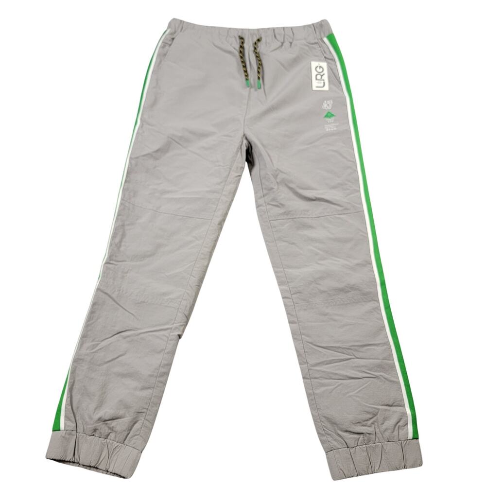 LRG Lifted Research Group Mens Track Jogger Pants Medium Gray Green NWT